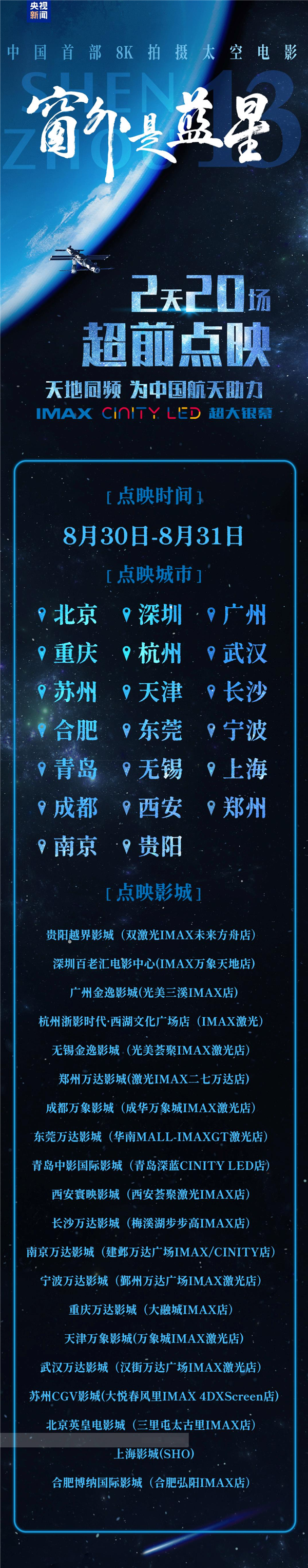 中国首部8K太空电影 国产相机实拍!《窗外是蓝星》今日点映