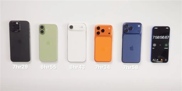 不用担心了!iPhone Air续航实测出炉:与iPhone 17基本一致