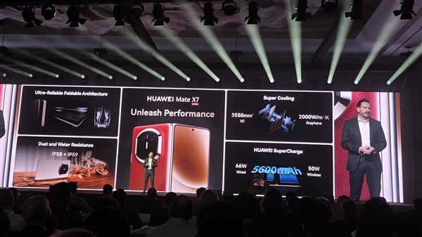 折叠屏机皇!华为Mate X7海外正式发布:售价约1.7万元 比国行贵