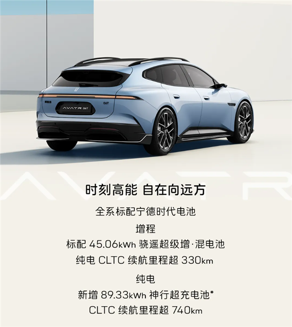 华系品牌又一猎装车!阿维塔06T核心参数公布:三电机马力近千匹