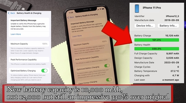 成功了!首款升级12000mAh电池的iPhone诞生:原来苹果是故意用小电池