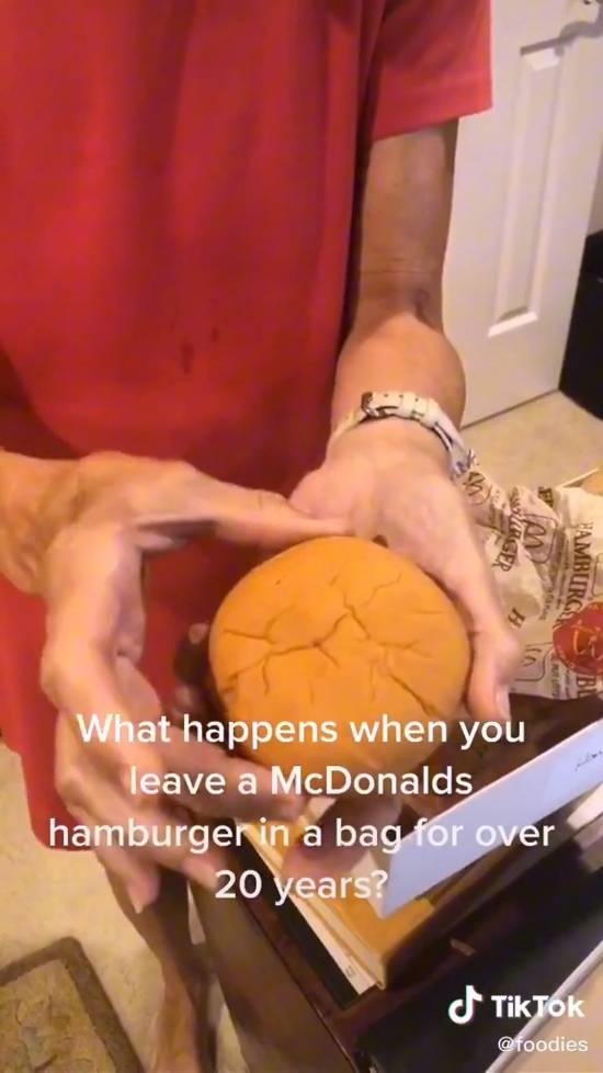 麦当劳套餐保存20年没发霉、腐烂!网友热议