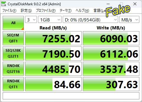 假SSD越来越真了！测速7255MB/s、容量校验全过：大文件拷贝才露馅