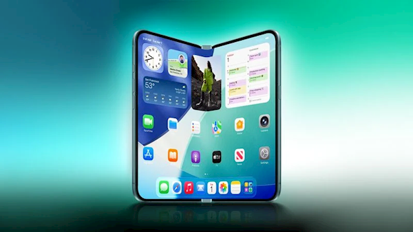 苹果首款折叠屏手机！iPhone Fold/Ultra机模亮相：纯白配色
