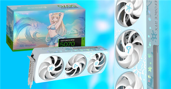 蓝粉动漫风！映众推出RTX 5070樱花限定版：隐藏供电+磁吸背板