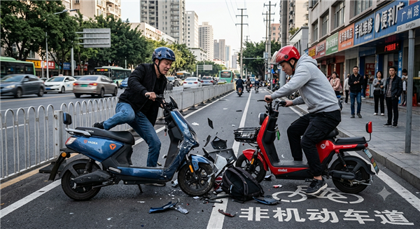 男子骑车逆行撞人 求助AI被误导执意拒赔：法院判了