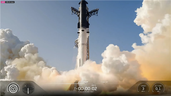 SpaceX星舰第13次试飞成功！首次部署V3版星链 超重型助推器受控溅落