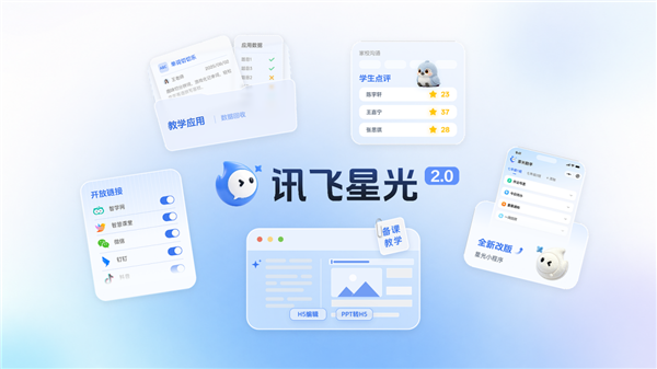 讯飞星光2.0焕新升级：教师的全能AI助手 教学全链路一站打通