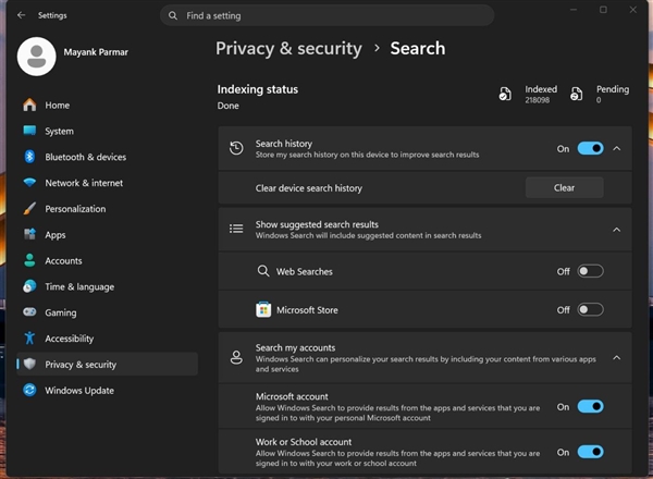 终于能关掉Bing了！Windows 11搜索史诗级更新：响应效率暴涨